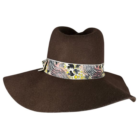 Disney Animal Kingdom Brown Wool Floppy Sun Hat One Size NEW with Tags - Picture 6 of 7